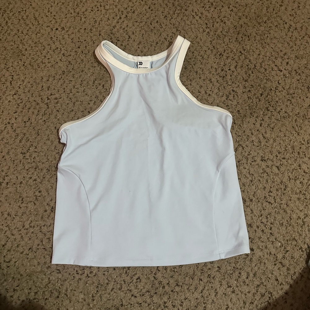 All in Motion White Tank Top
